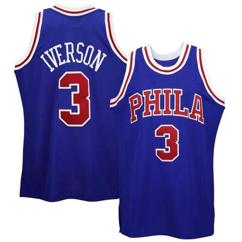 Allen Iverson Philadelphia 76ers '96-'97 Throwback Jersey. – Best Sports Jerseys