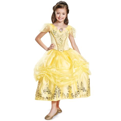 JAKKS Pacific, Inc. Disney Princess Girls Size Medium (7/8) Costume Dress With Hoop Skirt, Belle ...