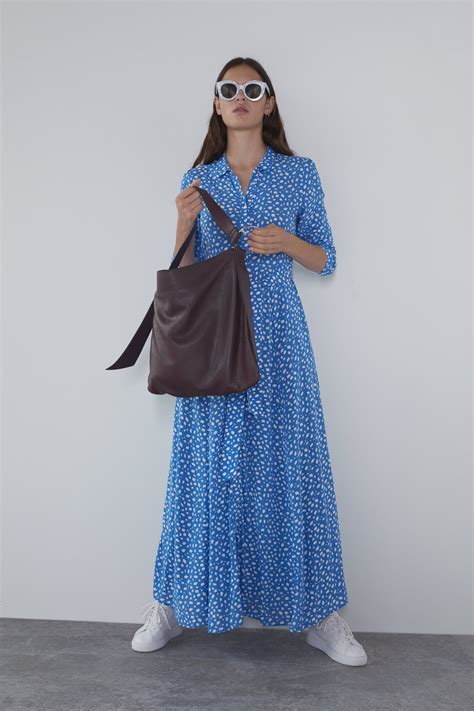 Image 2 of LONG PRINTED DRESS from Zara Zara Dresses, Casual Dresses, Zara Long Dress, Women's ...