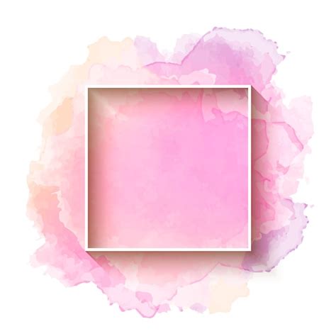 Free Vector | Beautiful watercolor background with frame