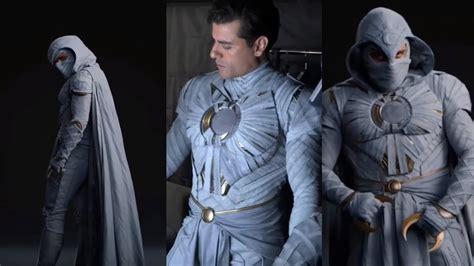 Oscar Isaac Trying On Moon Knight Suit For The First Time - YouTube