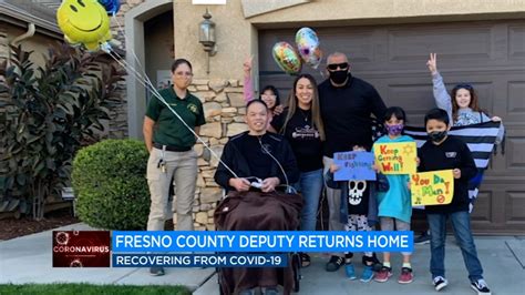 Fresno County deputy returns home after battle with COVID-19 - ABC30 Fresno