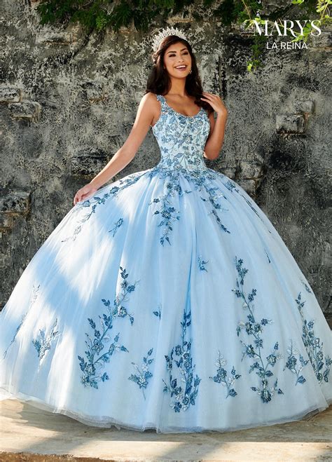 Floral Embroidered Quinceanera Dress by Mary's Bridal MQ2102 ...