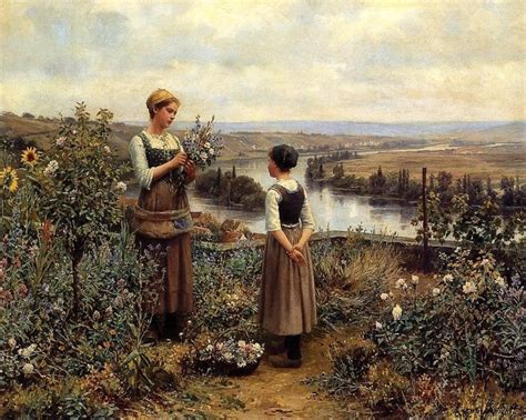 Daniel Ridgway Knight Brittany Girl Overlooking Stream Painting | Best ...