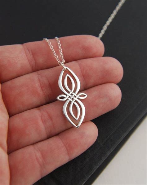 Celtic knot infinity pendant necklace in sterling silver | Etsy ...