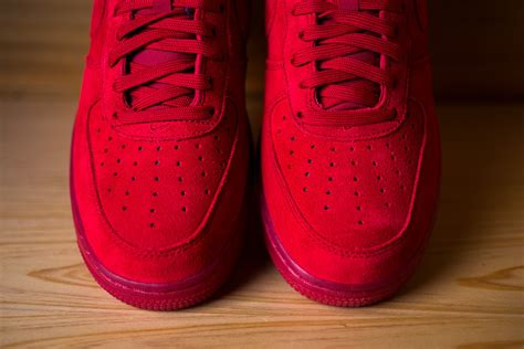 Nike Air Force 1 Low Red Suede - Sneaker Bar Detroit