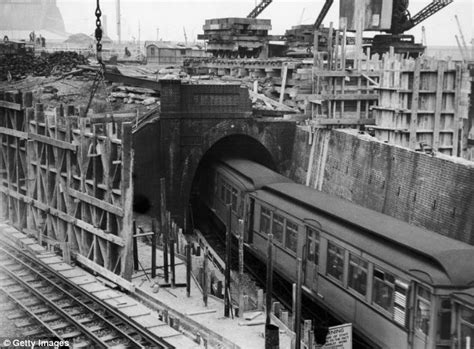 London Underground: Amazing images show houses being demolished for the ...