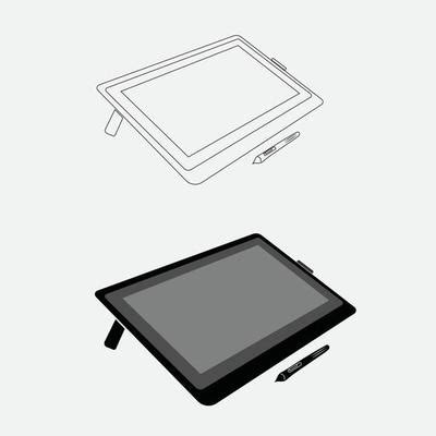 Tablet Outline Vector Art, Icons, and Graphics for Free Download