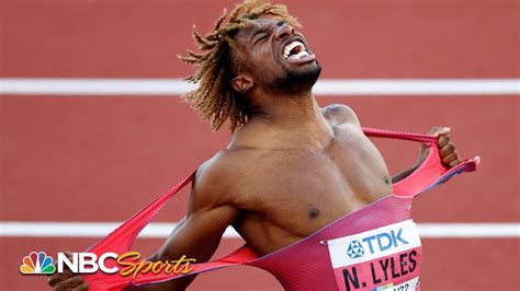 Michael Johnson drops in on Noah Lyles, who just broke Johnson's 200m American record | CHASING ...