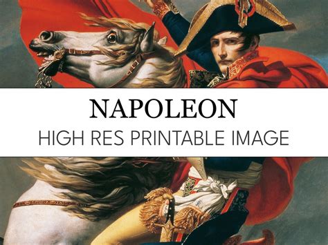 Napoleon Crossing the Alps Printable Digital Print // Jacques-louis ...