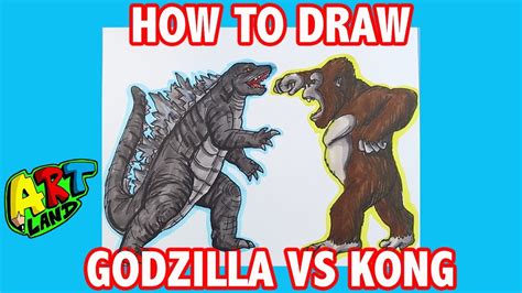 How To Draw Godzilla Vs Kong 2021 United states of america language