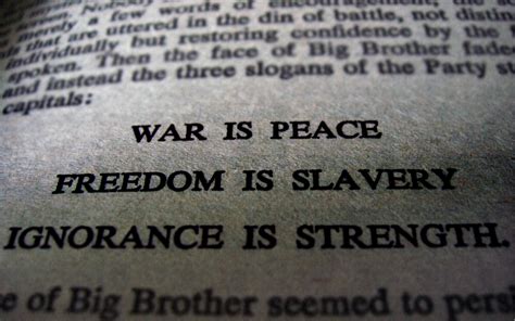 Desktop Wallpaper: George Orwell Quote on War Desktop Wallpaper