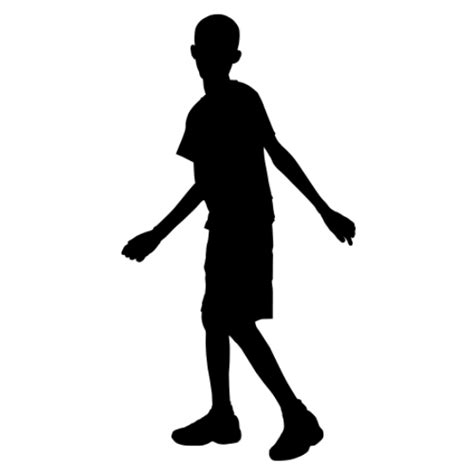 Life-size BOY WALKING SILHOUETTES (Children's Decor) Boy Walking...