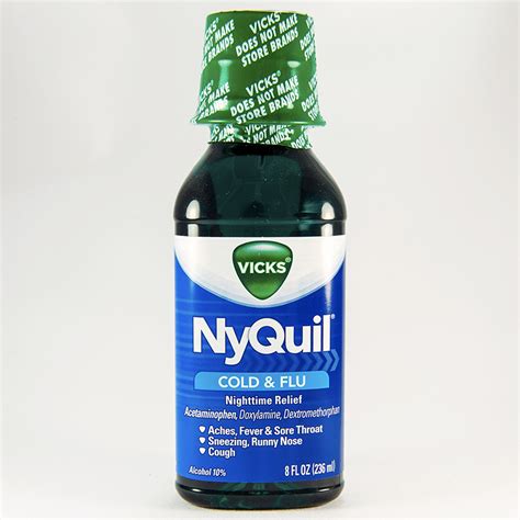 NYQUIL COLD & FLU LIQUID (Acetaminophen,Dextromethorphan,Doxylamine ...