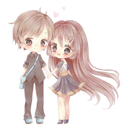 COMM: Couple by Cheriin on DeviantArt | Chibi couple, Chibi, Couples