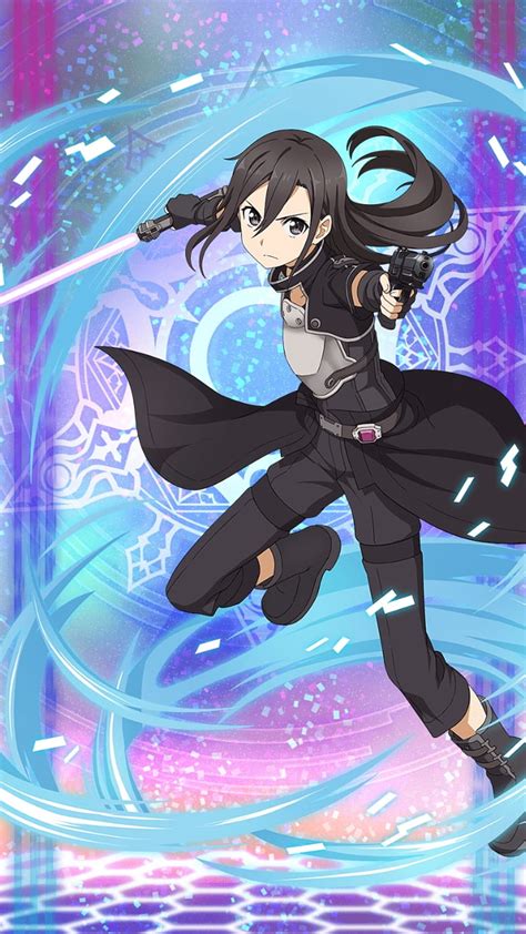 Kirito, sword, art, online, sao, black, swordman, anime, ggo, sword art online, HD phone ...