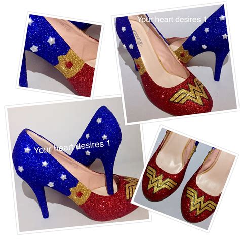 Wonder women shoes comic book marvel shoes wedding prom party | Etsy