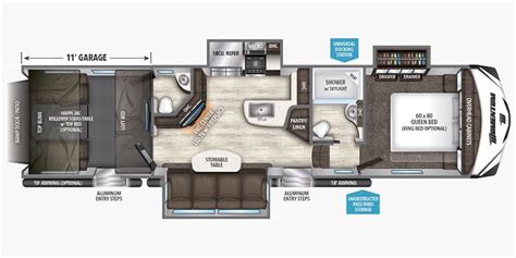 2018 Grand Design Momentum M-Class 350M Toy Hauler Specs