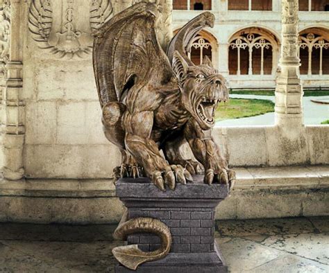 Gargoyle Statue Igor Cement Gargoyles Concrete Gothic European Garden Statues French Cast Stone ...