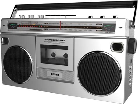 ION Audio Retro Boombox with AM/FM Radio Silver BOOMBOXDLXUS - Best Buy