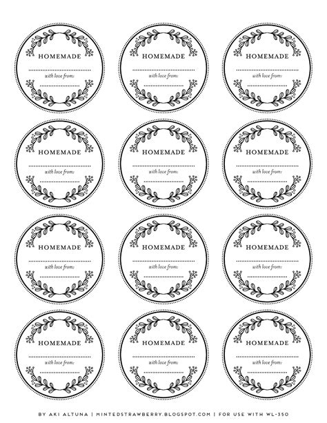 floral-homemade-label-wl350.pdf | Labels printables free, Free label ...