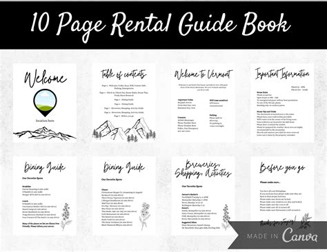 Excited to share the latest addition to my #etsy shop: Rental Welcome Book Template, Editable ...