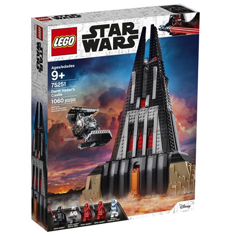 LEGO Star Wars Darth Vader's Castle 75251 Building Kit Includes TIE Fighter, Darth Vader ...