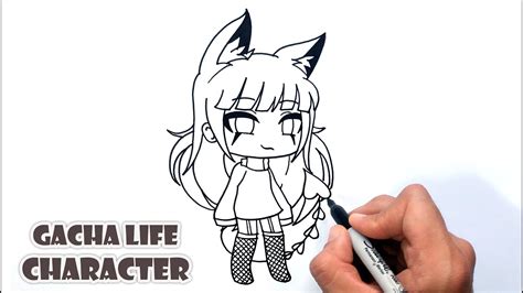 How to Draw Gacha Life Character | Easy Drawing Tutorial - YouTube