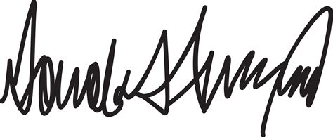 Clipart - Donald Trump Signature