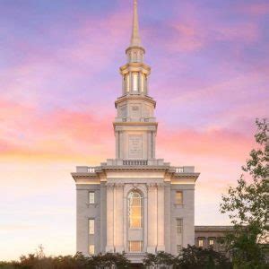 Philadelphia Temple Distant Sunset - LDS Temple Pictures