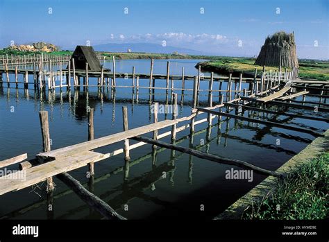 Cabras, Oristano, Sardinia. Pontis fish-pond Stock Photo - Alamy