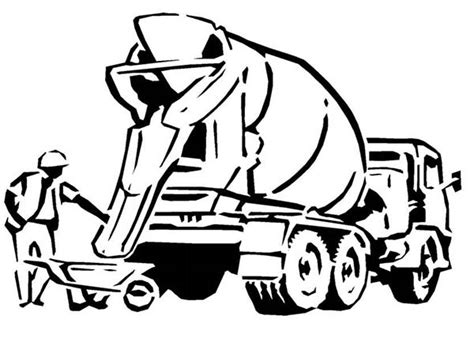 How To Draw A Cement Truck