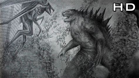 Godzilla Vs Muto Drawing