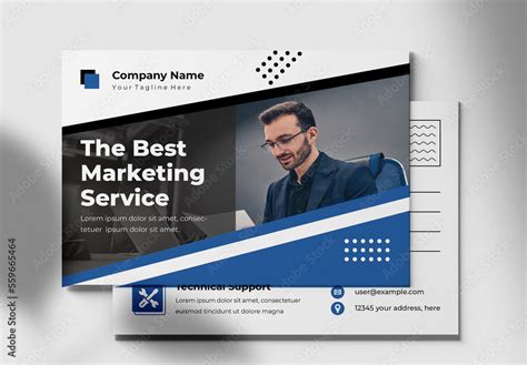 Marketing Postcard Design Template Stock Template | Adobe Stock