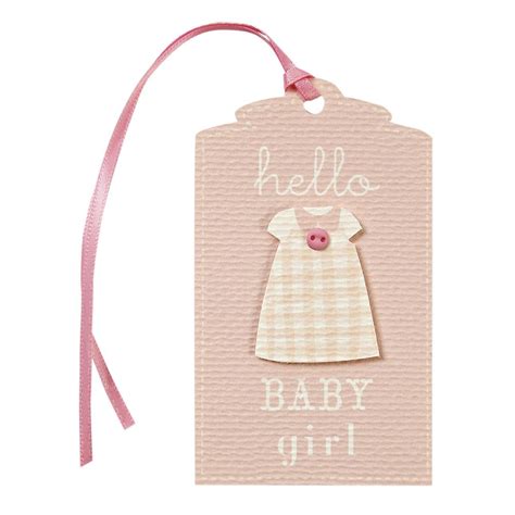 Baby Girl Gift Tags by Meri Meri | Gift tags, Baby girl gifts, Girl gifts