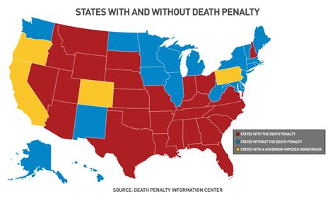 United States Death Penalty Map