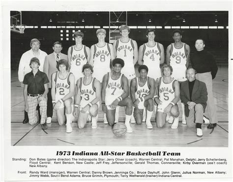 1973 Indiana High School Basketball Team 8x10 Photo, Kent Benson ...