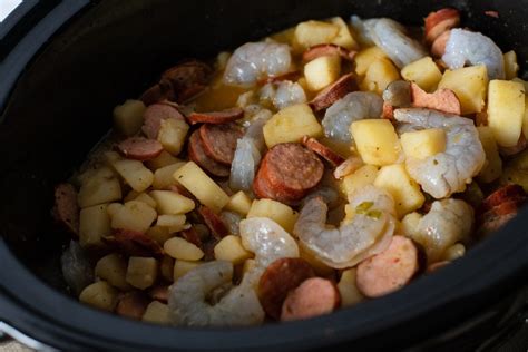 Crockpot Cajun Smothered Potatoes with Sausage and Shrimp - Coop Can Cook | Recipe | Smothered ...