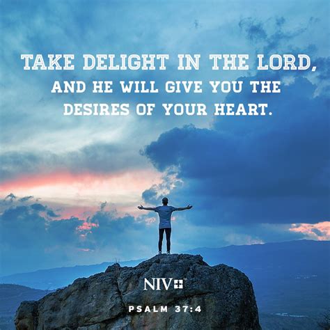 NIV Verse of the Day: Psalm 37:4