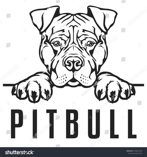 3,357 Pitbull Drawing Images, Stock Photos, 3D objects, & Vectors | Shutterstock