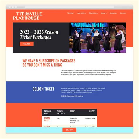 Titusville Playhouse Branding & Website Design - Trillion Creative