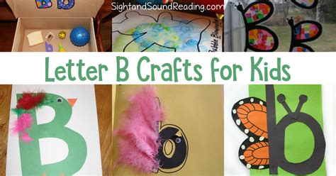 20 Letter B Crafts for Kindergarten- Easy and fun! | Mrs. Karle's Sight and Sound Reading