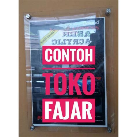 Jual PAPAN IKLAN / SIGN BOARD AKRILIK A4 / 34 x 46 cm | Shopee Indonesia