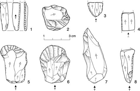 Early Upper Paleolithic artifacts from At, recovered in situ (Serbia ...