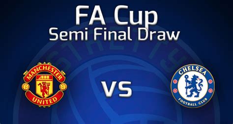 FA Cup semi-final draw - Manchester United vs Chelsea