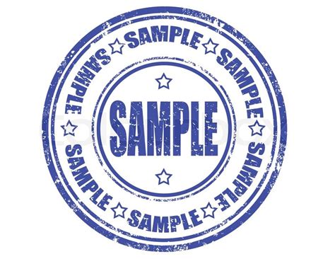 Grunge rubber stamp with word sample ... | Stock vector | Colourbox