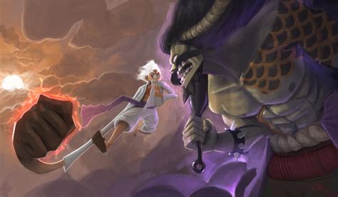 ArtStation - Luffy Gear 5 vs Kaido