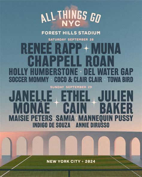 All Things Go Festival Announces New York City Edition: Julien Baker, Janelle Monáe, & Soccer ...