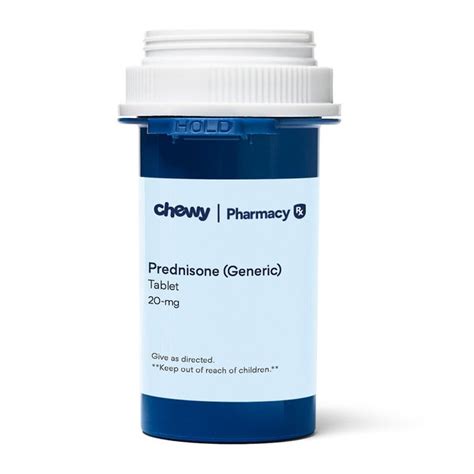 PREDNISONE (Generic) Tablets, 20-mg, 1 tablet - Chewy.com