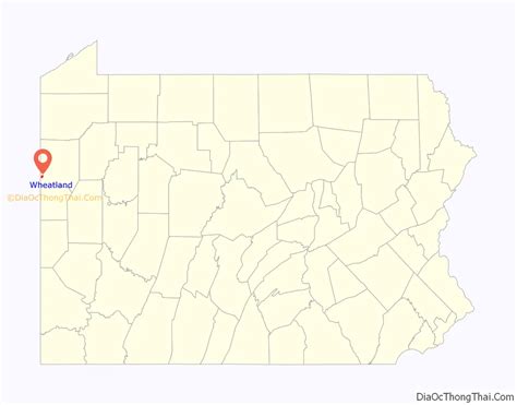 Map of Wheatland borough, Pennsylvania